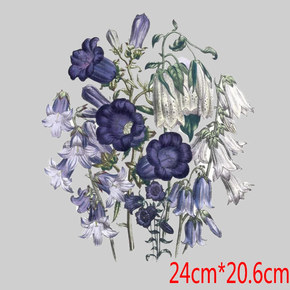 Flower Patch Patches for Clothing Iron on Transfers for Clothing Fashion Sticker Decoration Thermal Transfer Parches Appliques