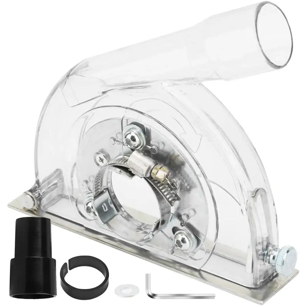 

Dust Removal Angle Grinder Guard Visible Noise Control Grinding Cover Portable Durable Transparent Dust Cover Woodworking