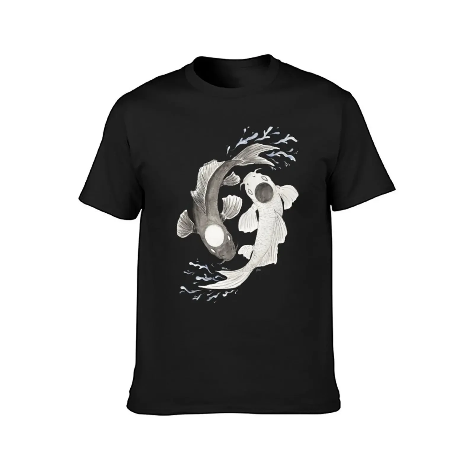 Yin Yang T-Shirt rapper graphic tees blacks oversized t shirts for men