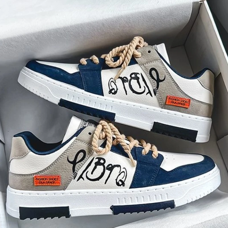 

2025 Fashion Designer Men Shoes Casual Platform Sneakes Lace Up Trainers Student Sneakes Mens Vulcanized Shoes Zapatillas Hombre