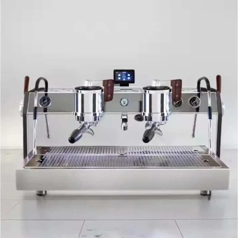 EM-100 Two Head Top Quality 9Bar Rotary Double Groups Smart Commercial Semi-Automatic Espresso Coffee Machine
