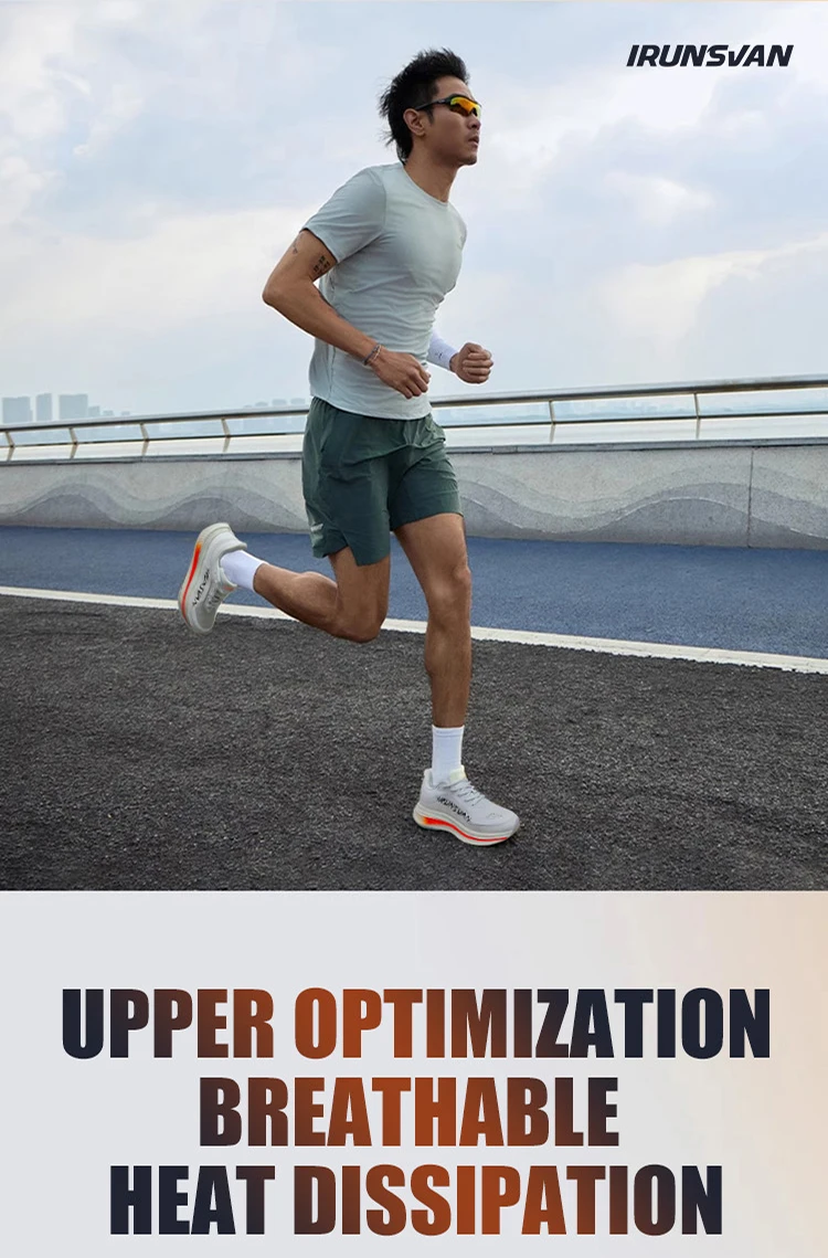 IRUNSVAN Sportschuhe mit Nylon-Carbonplatte, hervorragender Atmungsaktivität, Dämpfung und Rückfederung, Marathon-Trainingsschuhe, Unisex, 121 – Detail 9