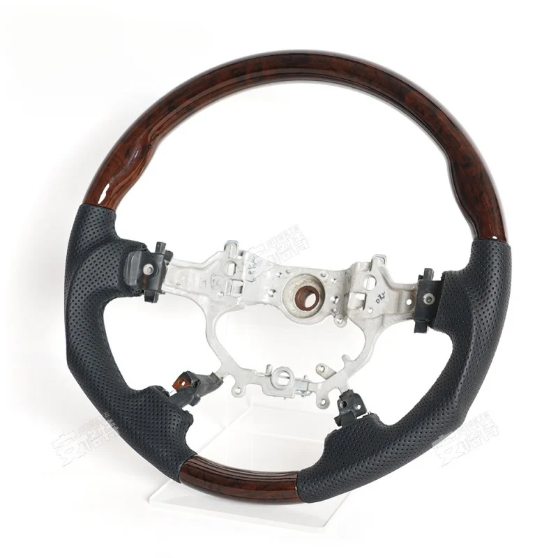 For Toyota Camry (2012-2016) Retro Mahogany Pattern Steering Wheel (Modification Upgrade Part)