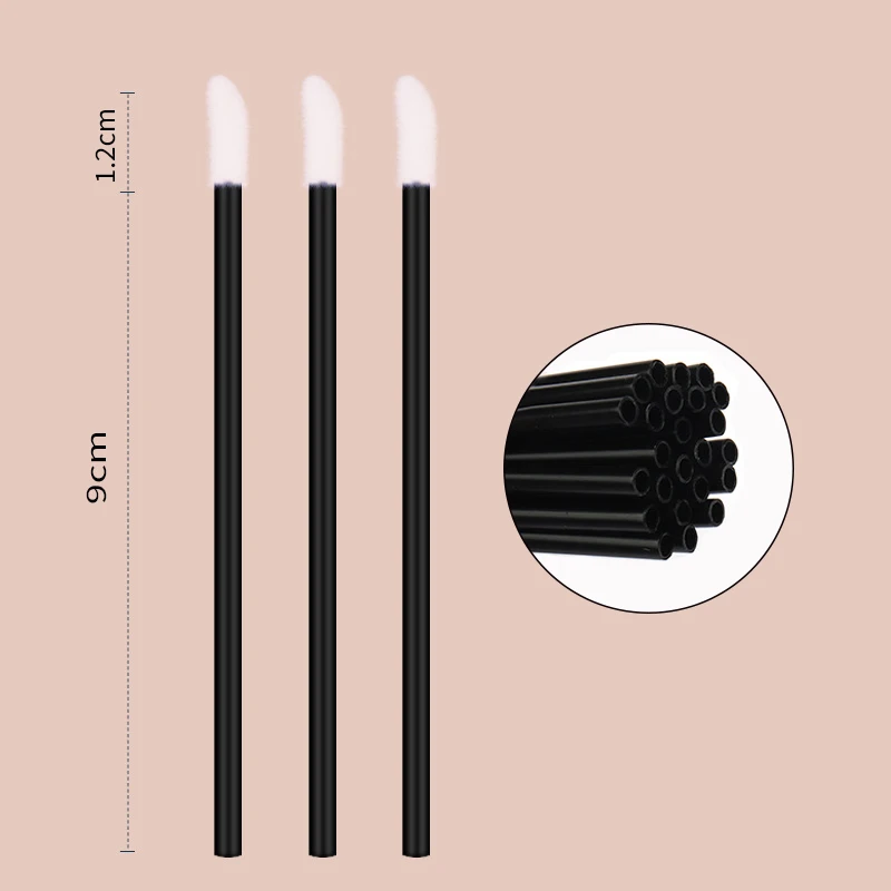 50 Pcs Disposable Lip Brush Eyelash Makeups Brushes Lash Extension Mascara Applicator Lipstick Wands Set Cosmetic Makeup Tools