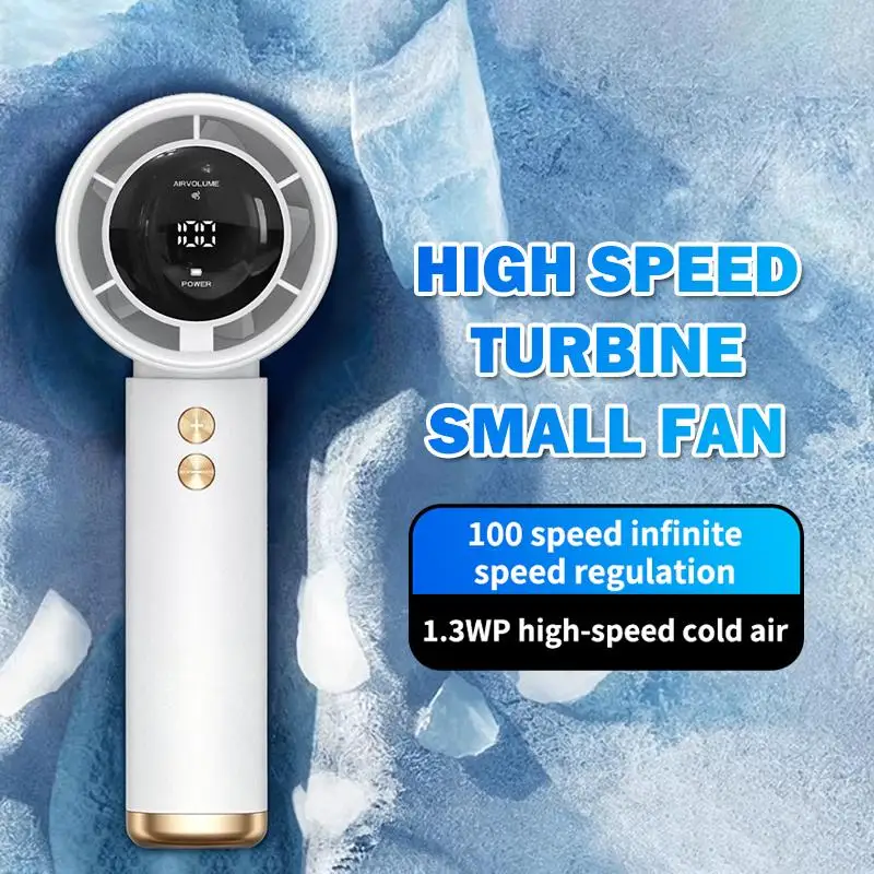 Mini Handheld Fan USB 3 Speed Fast Charging Portable Air Cooler Silent Operation for Outdoor Travel School Office Use