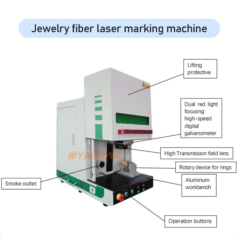 30 واط 50 واط 100 واط الذهب والفضة والمجوهرات آلة التعليم بليزر الألياف لقلادة سوار حلقة
