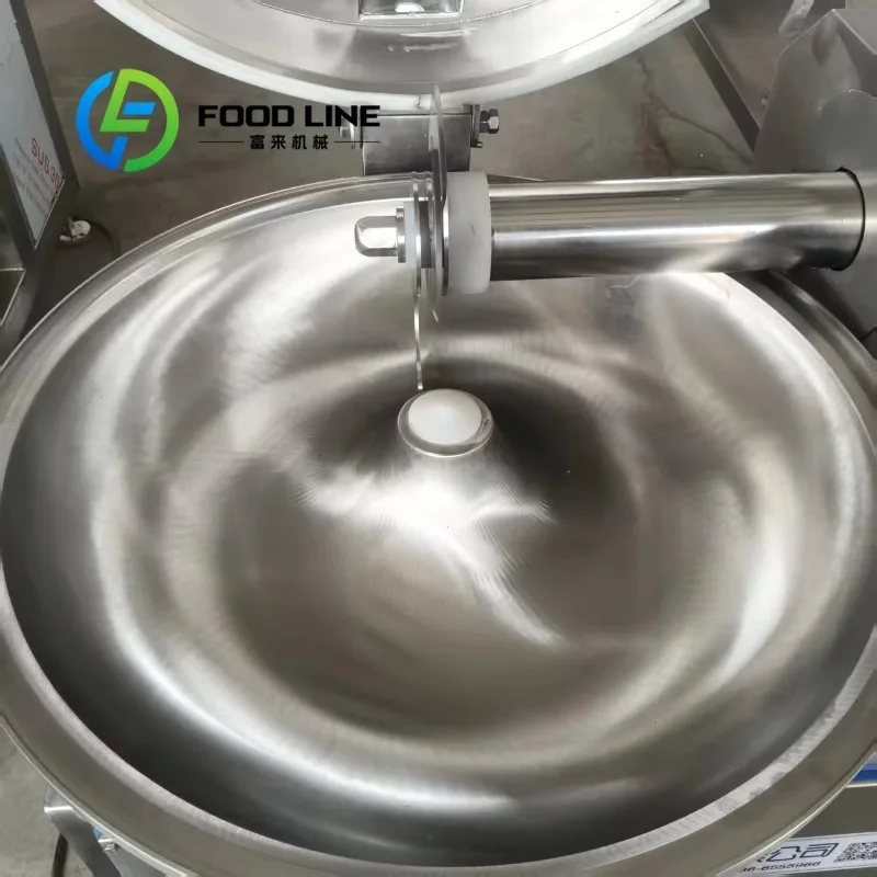 Meat Emulsifier Vacuum Type Optional Function Air Remove Emulsion Dense Texture Unit Model Emulsion Sausage Plant Hot Sale