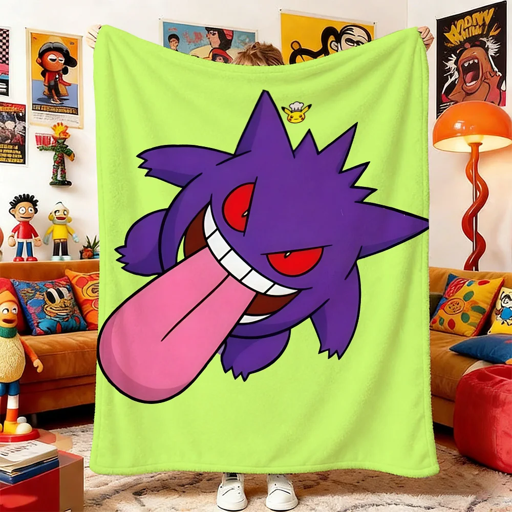 

Пледы P-Poke-mones для декоративного оформления дивана, домашнего интерьера и украшения кровати, аниме-покрывала для кроватей, пледы для пикника