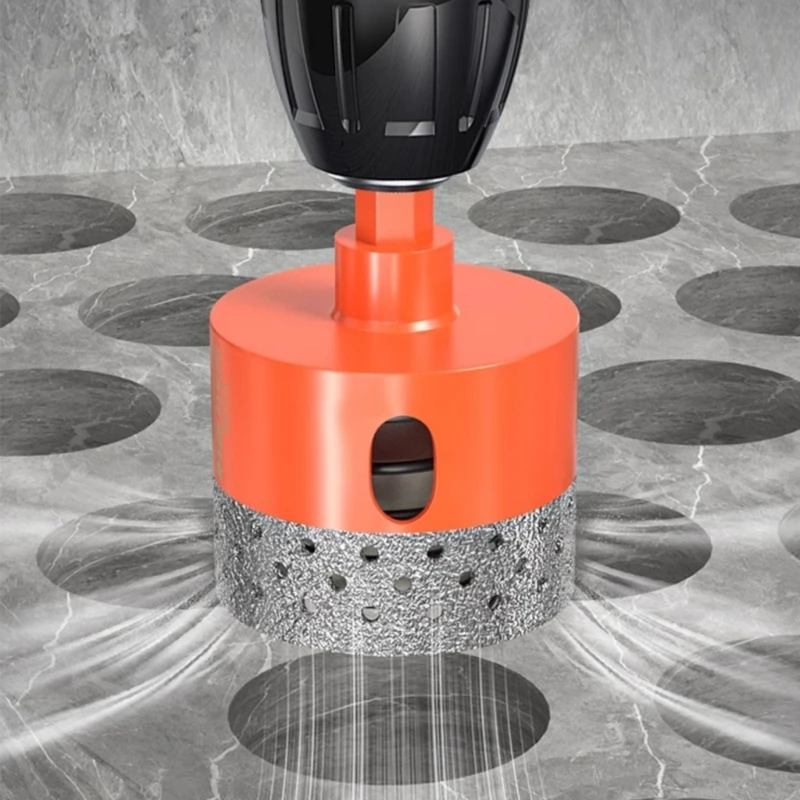 A2UD Brazed Diamonds Core Drilling Bit Hole Saw Ceramic Tile Granites Marble Hole Opener Tool 20-65mm Dry Drill Bit