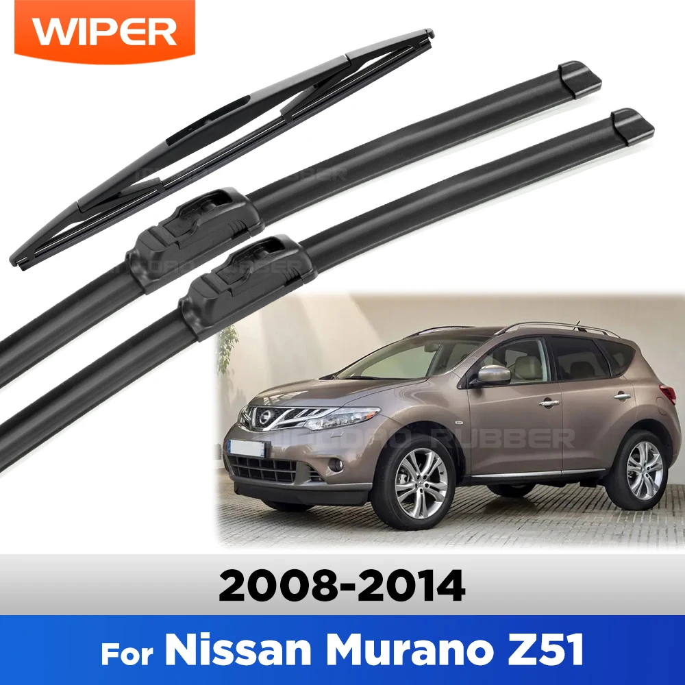 

Для Nissan Murano MK2 Z51 2008-2014 2009 2010 стеклоочиститель передние и задние щетки стеклоочистителя лобовое стекло щетки 26 "+ 16" + 12"