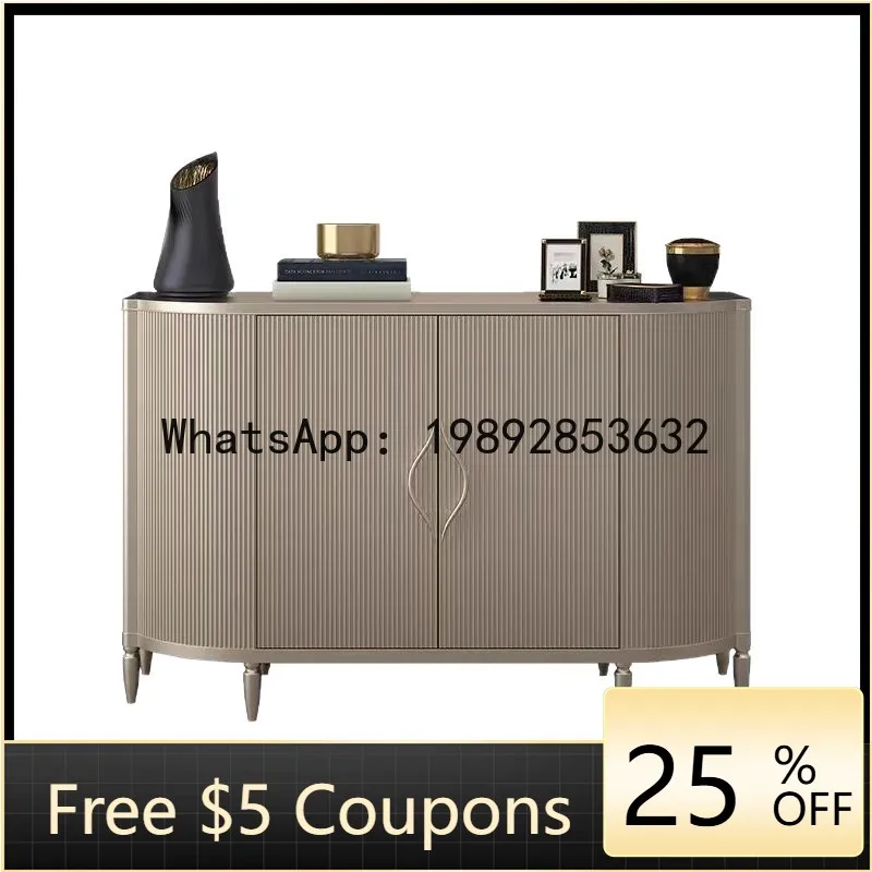 

Z3 High-End Entryway Hallway Cabinet Modern Minimalist Sideboard French Style Solid Wood Shoe Cabinet