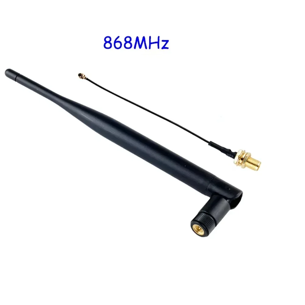868 MHz/915 MHz 5 dBi omnidirektionaler LoRa-Antennenstecker mit Kabel für LoRaWAN Meshtastic (1/2/4 Stück)
