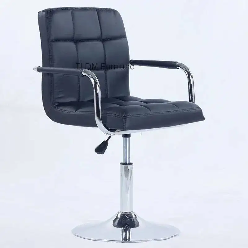 

Современные уличные барные стулья, вращающиеся акцентные стулья для ресепшн, скандинавские металлические эргономичные стулья для салонов красоты, мебель для салонов