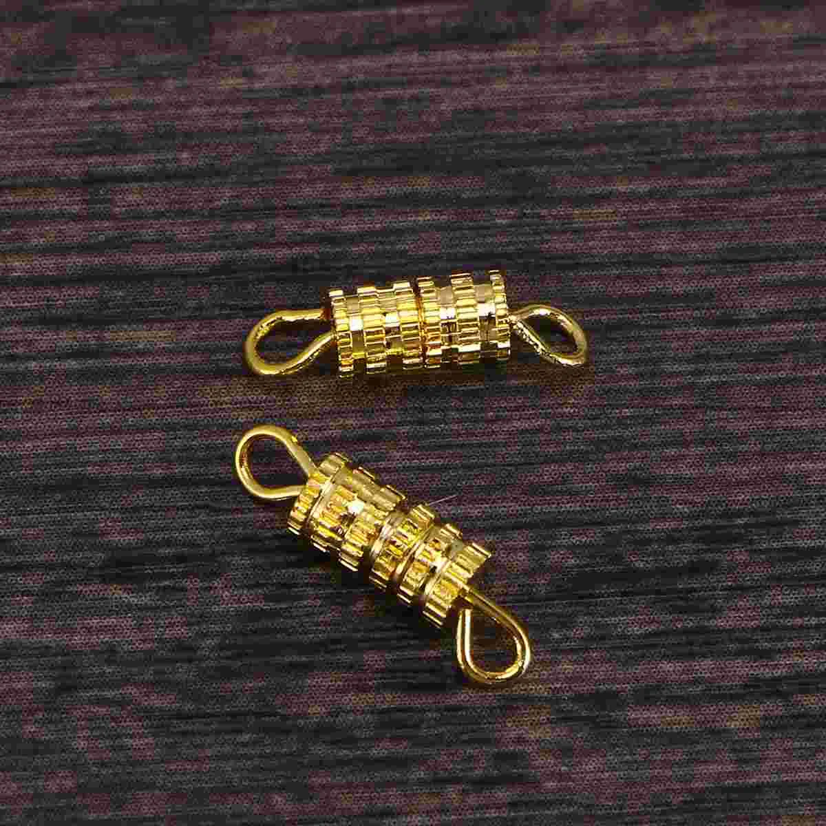 20 PCS Hand Chain Clasps for Necklace Barrel Screw Type Copper Screws Tie Buckle Jewelry Jewerly Silver Bbracelet