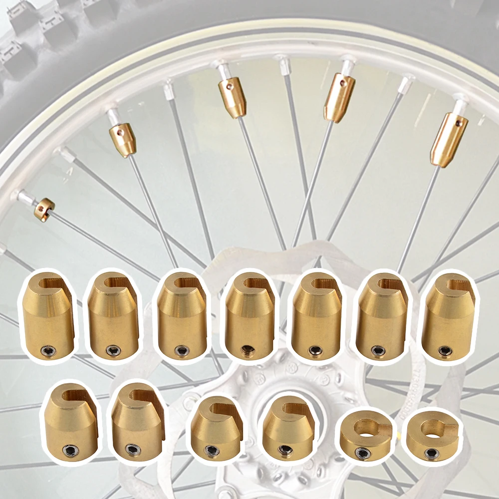 

4-14pcs Universal Brass Motorcycle Wheel Balance Spoke Weights for KTM XC 300 350 450 500 EXC EXC-F Husq FE501 TE310 Beta GasGas