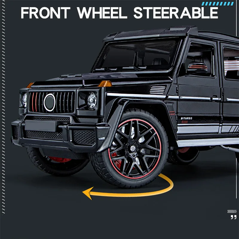 Sprayable 1:18 Mercedes Benz G800 Off-Road Vehicle SUV Alloy