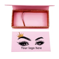 Eyelash Magnetic Boxes  Design 3d Faux Mink Natural Lashes Package In Bulk Full Strip Eyelashes Case Packaging Custom Own Logo