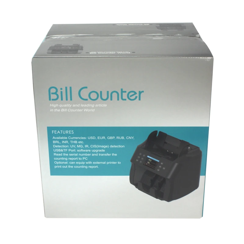 Commercial Use 2CIS Money Counting Machine Mix Value Note Bill Cash Counter Counterfeit Detector for ZAR/OMR/PKR/LBP/NPR