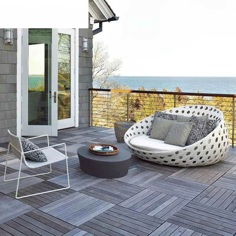 

Dreamhaus Factory Wholesale Outdoor Bed Outdoor Bird Nest Rattan Sofa Outdoor Pool Deck Chair Balcony Garden Courtyard Round Bed