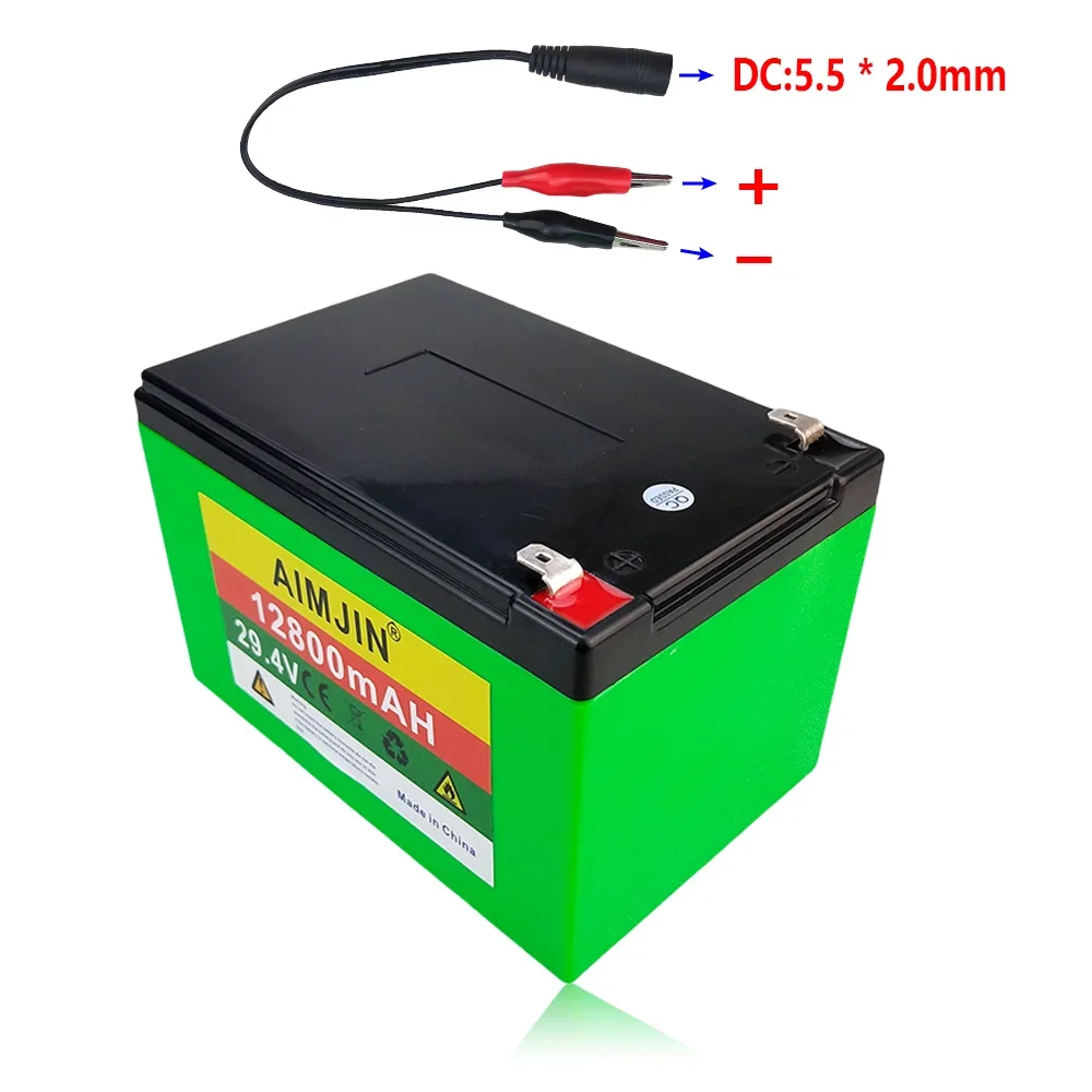 

For various children's motorcycles+charging 7S4P 29.4V 12800mAh battery pack with BMS