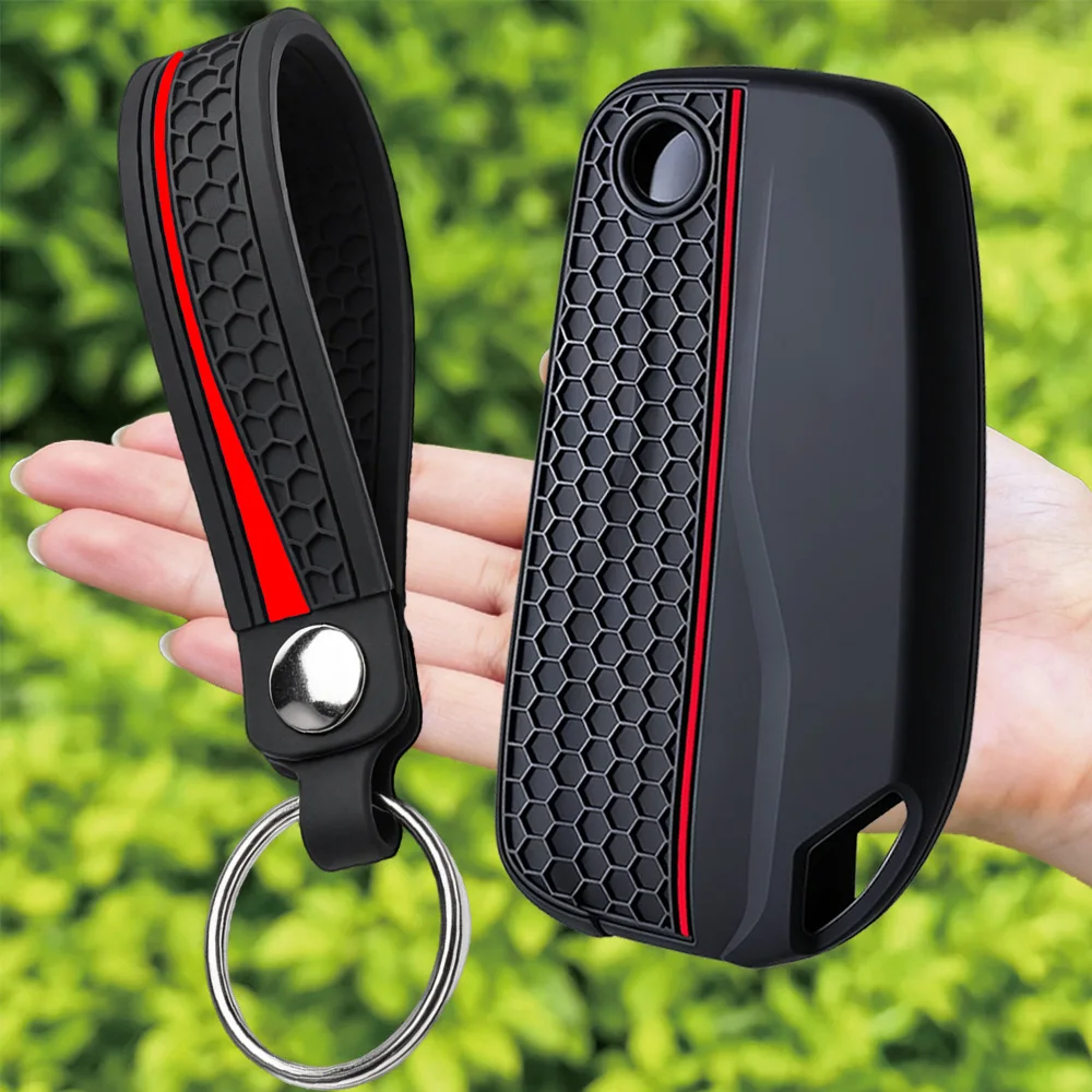 New Silicone Keychain For DUCATI Multistrada V2 V2S V4 V4S 1260S 950S Motorcycle Electronic Start Key Case Cover Key Shell