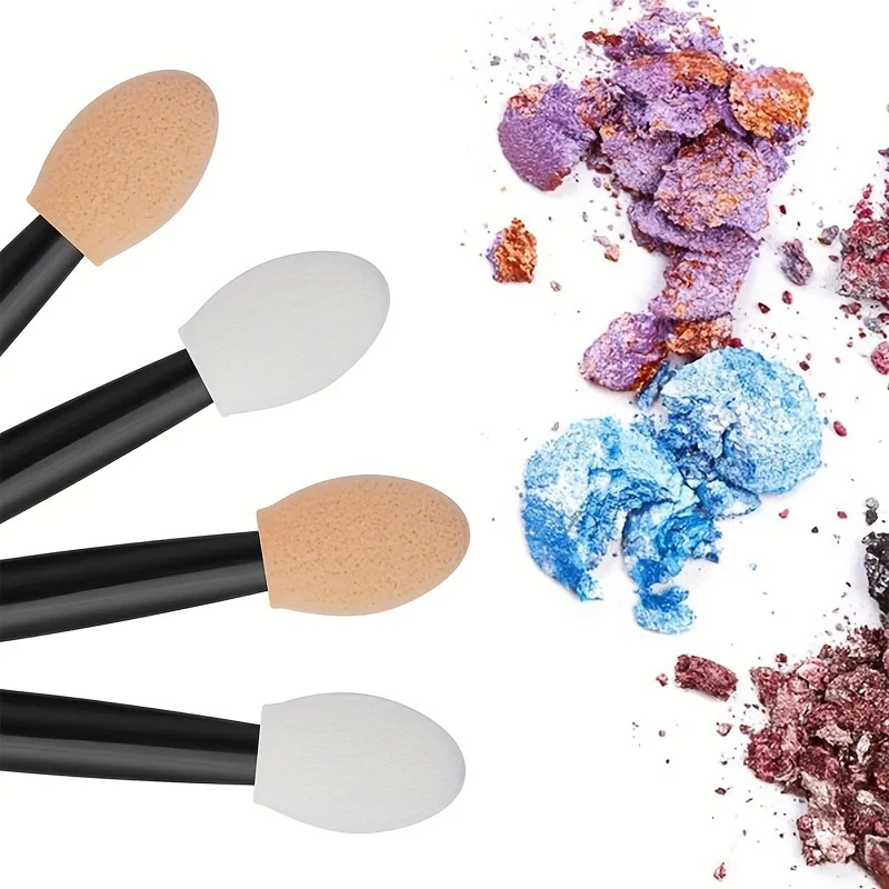 5/10Pcs Eyeshadow Applicator Disposable Eyeshadow Applicator Double-Ended Eyeshadow Brush Eyeshadow Brush 6.5cm Eye Makeup Sponge Applicator view 3