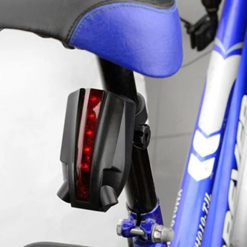 自転車のテールライト,レーザー安全警告灯,2レーザー5 LED