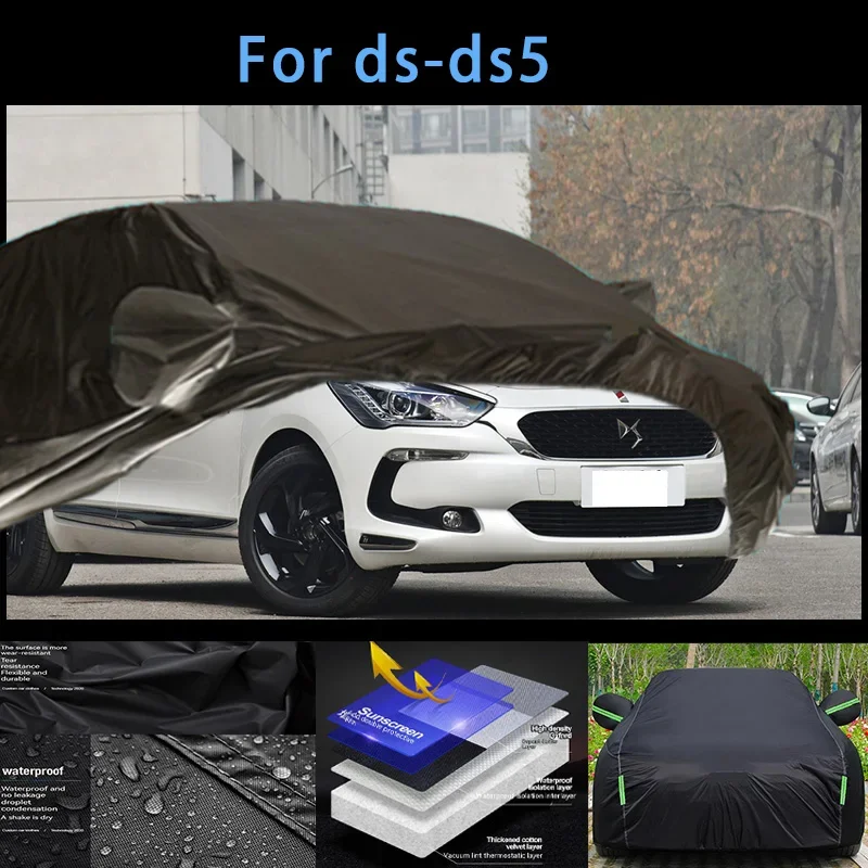 

For ds-ds5 Outdoor Protection Full Car Covers Snow Cover Sunshade Waterproof Dustproof Exterior Car accessories