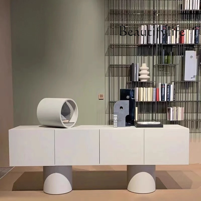 

Simple modern TV cabinet Minimalist entrance entrance storage tea cabinet Master design dining cabinet