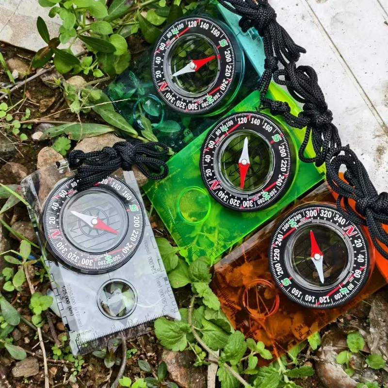 

Outdoor Multi-Function Compass with North Indicator Compass with Map Ruler Multiple Colors Available