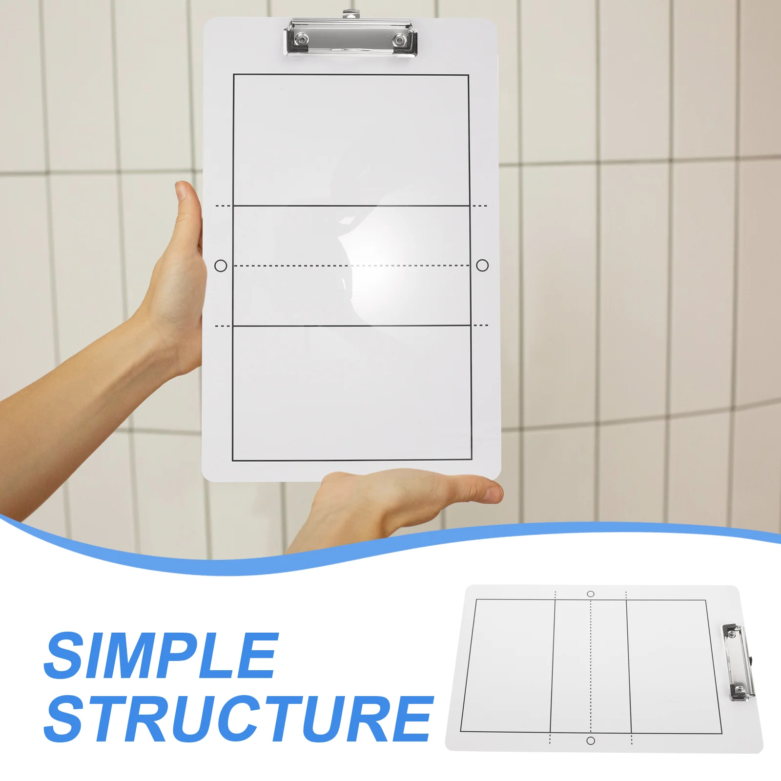 Volleyball Board Clipboard Training Supplies Plastic Coaching Reusable Writing Match Supply Coaches