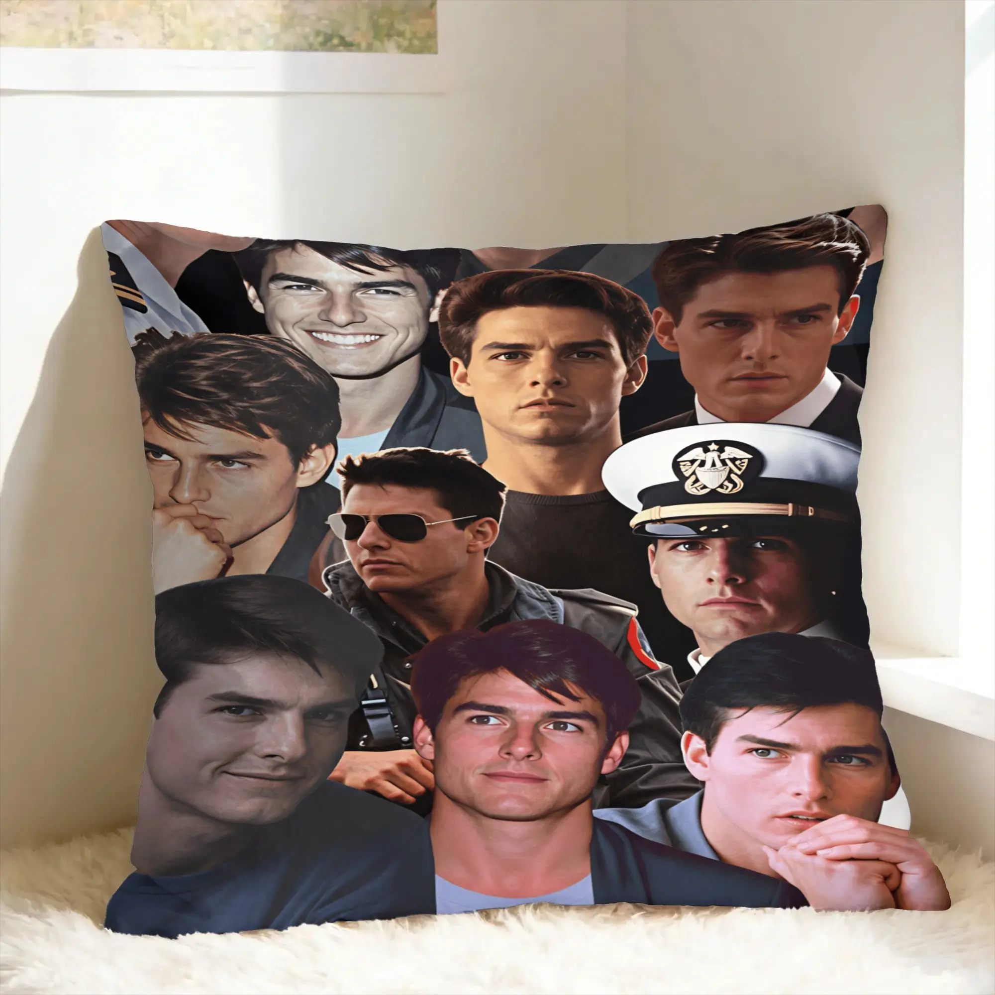 Tom C-Cruises Actor Pillow Case  Vintage Pillow Cover Comfy Pillowcases For Office Car Home Decor