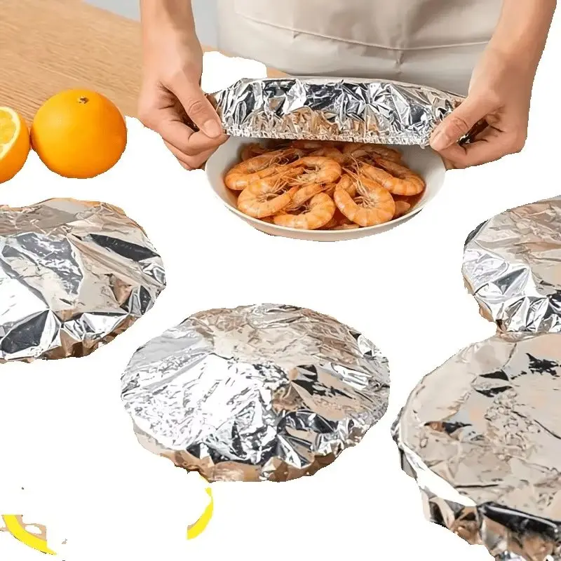 10pcs Heavy-Duty Food-Grade Large Reusable Aluminum Foil Insulation Covers - Table Insulation Covers, Aluminum Foil Covers