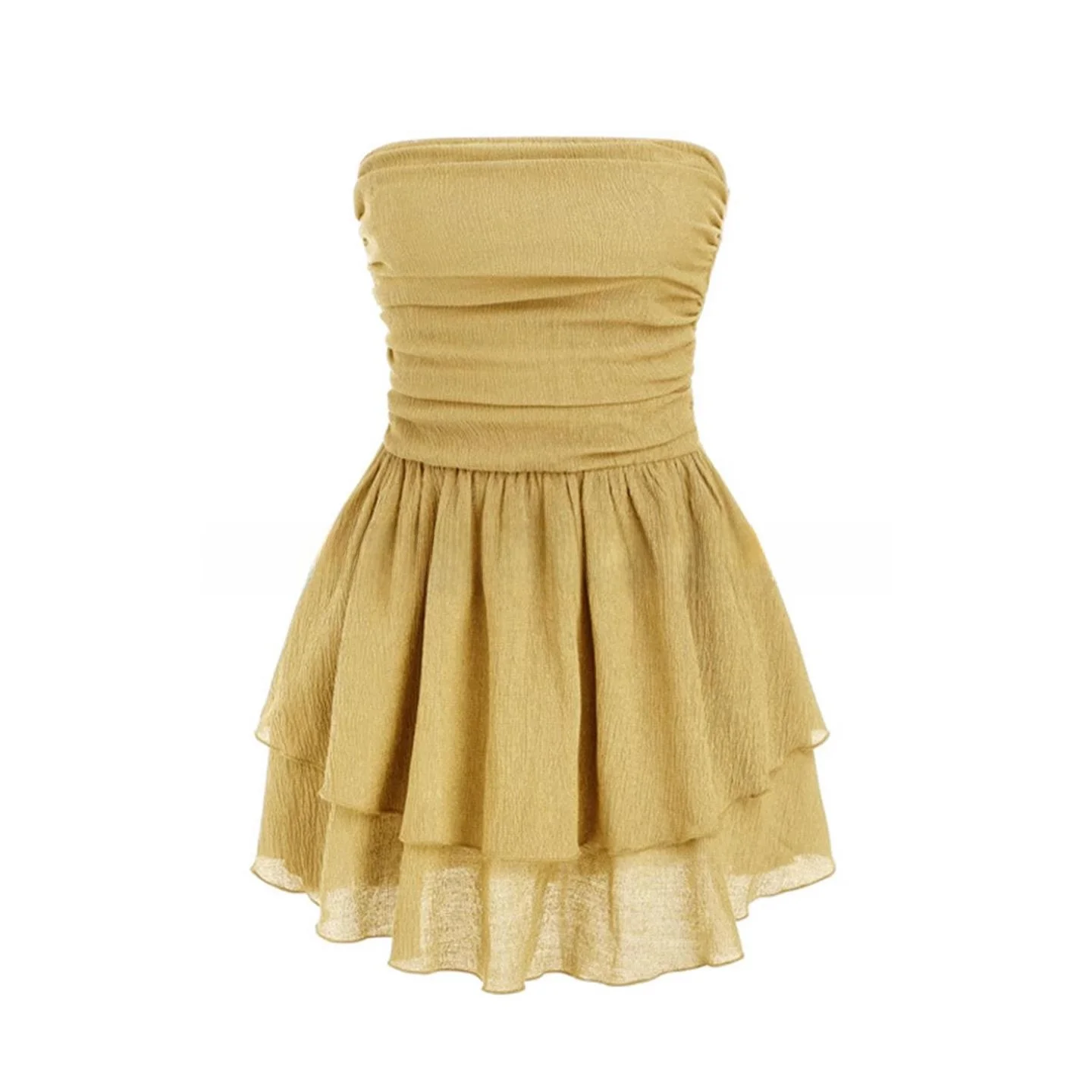 

Summer 2025 Cross-Border Pure Color ter Dr Sweet And Spicy Sle Par ort Skirt Women's High Waist Vestiment without...