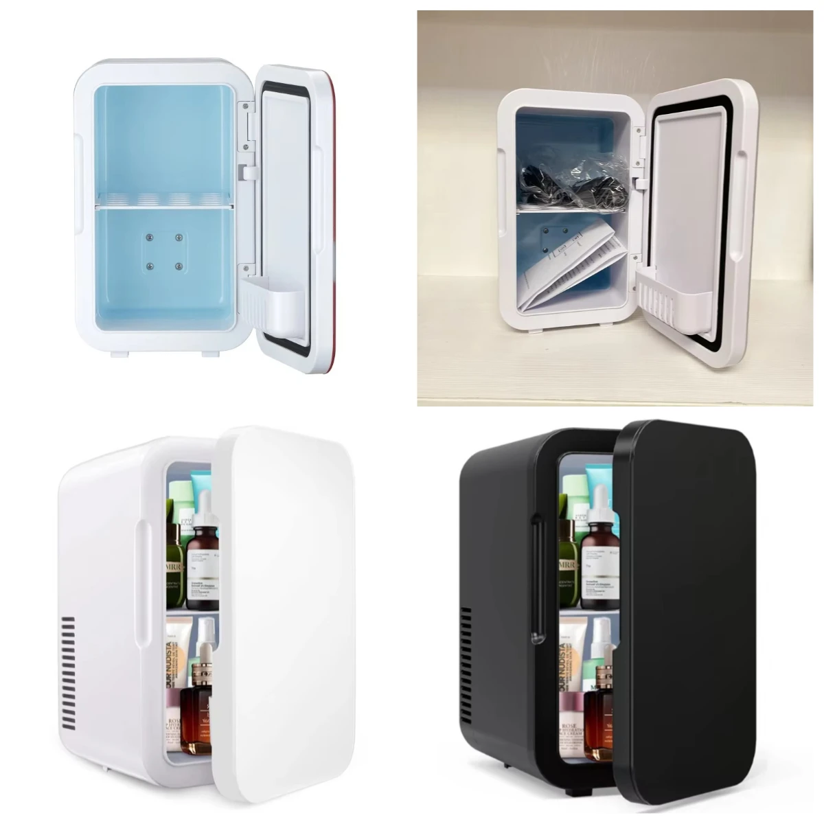 6L 8 Can Mini Fridge Thermoelectric Cooler and Warmer Portable Small Refrigerator