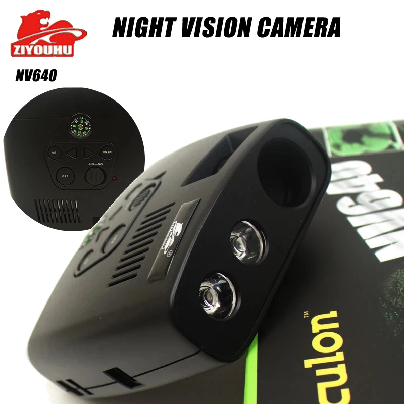 ZIYOUHU-Digital Infrared Night Vision Device, Binoculars with Compass, Multifunction Night and Day Hunting, Video Camera, NV640