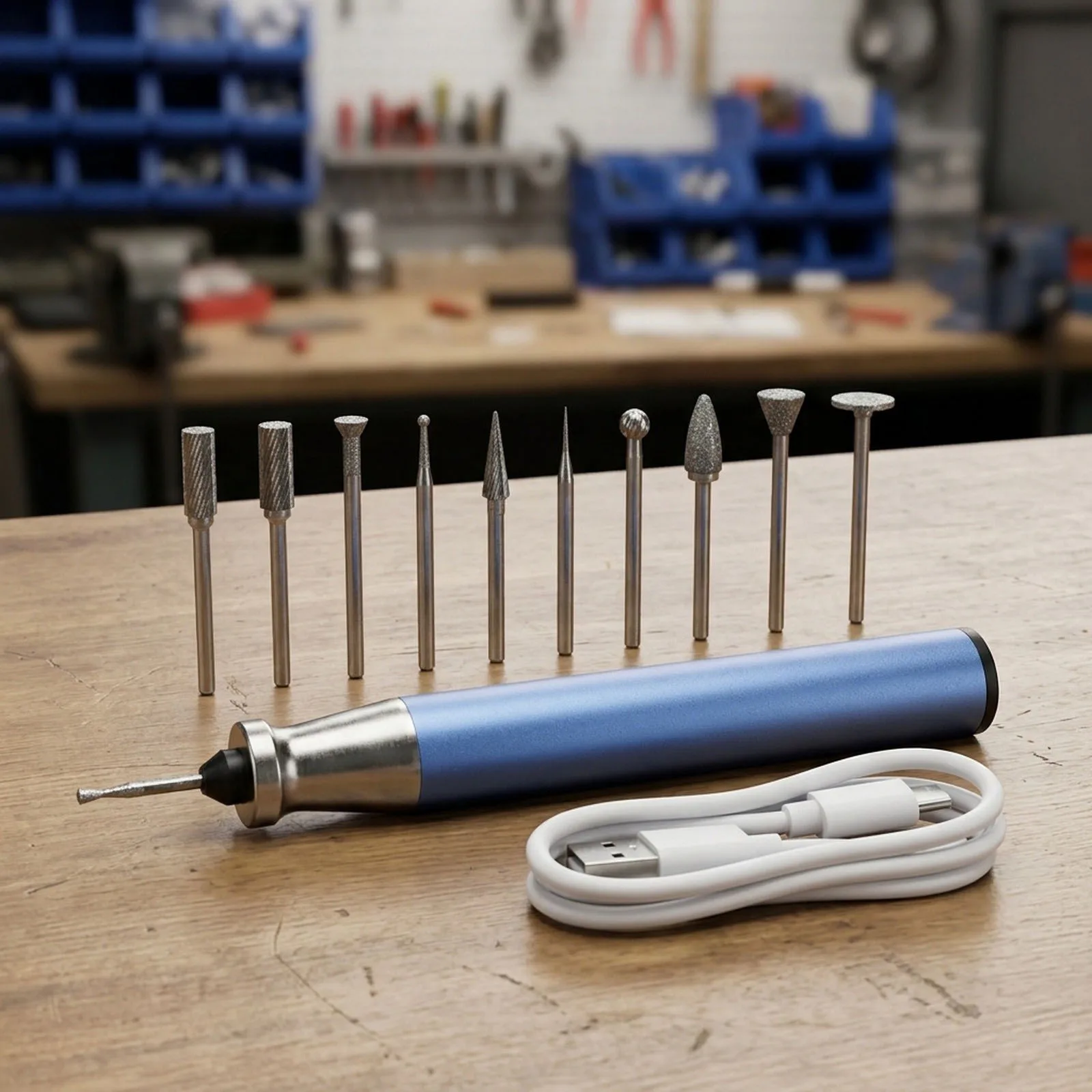 IRX6 Rotary For Polishing Pen with 3 Options and 9 Steel Grinding Attachments for Circuit Board and Metal Work