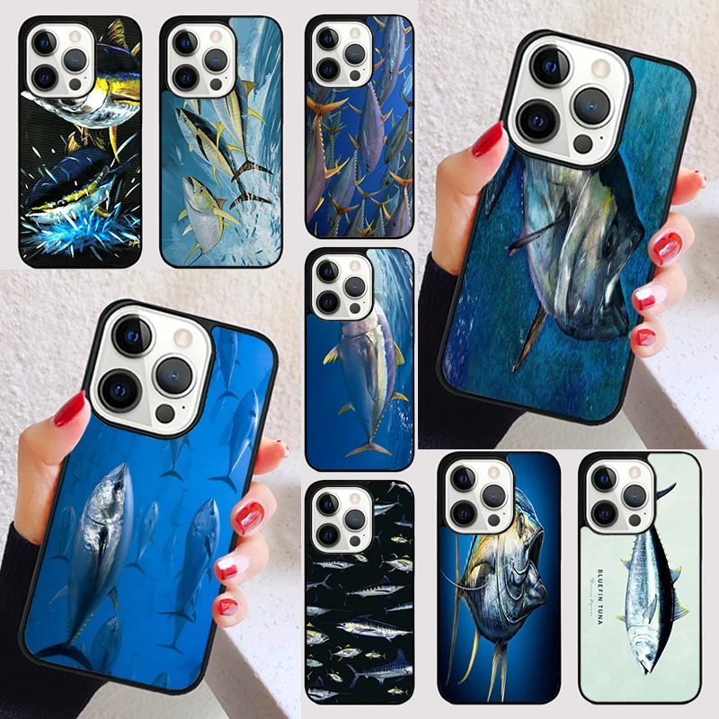 Bluefin Tuna cover For iPhone 15 16 13 12 11 14 Pro Max Mini Max SE 2020 7 8 15 16 Plus Phone Case