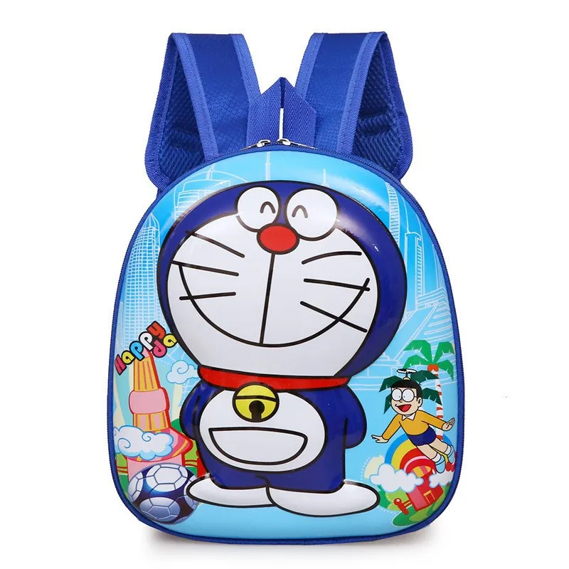 

Jingle Cat, милый жесткий рюкзак из яичной скорлупы для мальчиков, сумка через плечо с героями мультфильмов, детская школьная сумка Doraemon, детский сад, сумка с героями мультфильмов для девочек