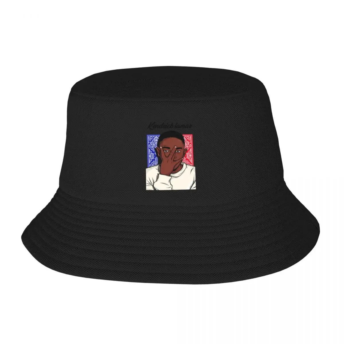 

Kendrick Lamar Bucket Hat black Sun Cap Fashion Beach summer hats Hat Girl Men's