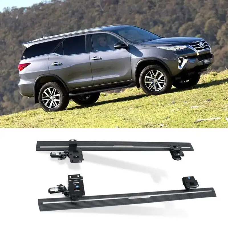 For TOYOTA Fortuner 2016-2023 Intelligent Electric Automatic Switch Door Control Running Board Side Step Nerf Bar