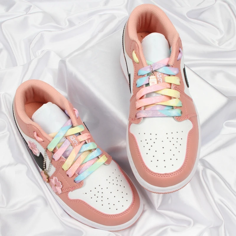 Flache Schnürsenkel für Sneaker, bunte, niedliche Cartoon-Muster, bedruckte Schnürsenkel, Sternen-, Frucht- und Blumenmotive, Sportschnürsenkel, lässige Canvas-Schnürsenkel – Detail 3