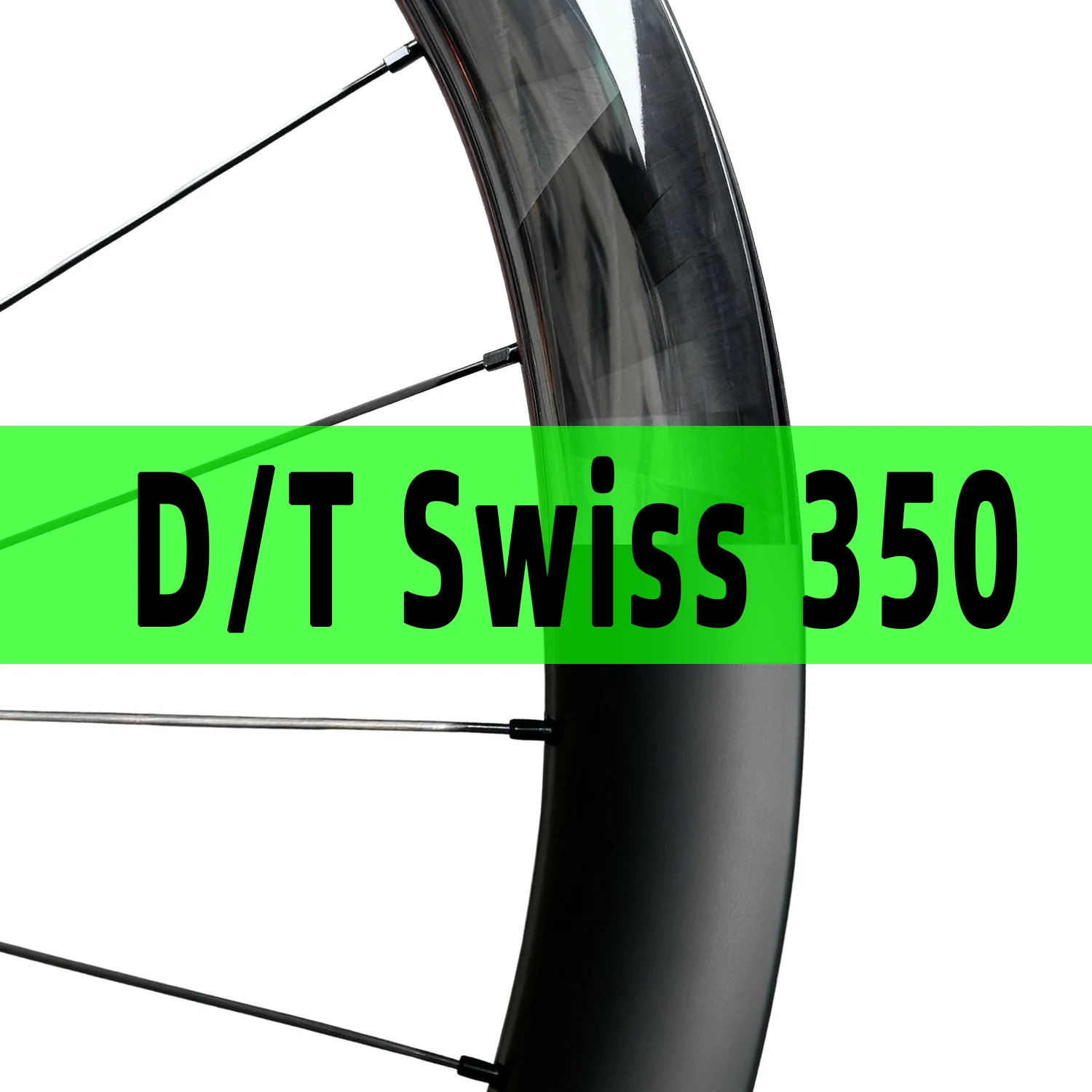 

D/T Swiss 350 700c Carbon Aero Road Wheelset with Butterfly Weave - Hand-built, Clincher, Center Lock Disc, Racing Grade