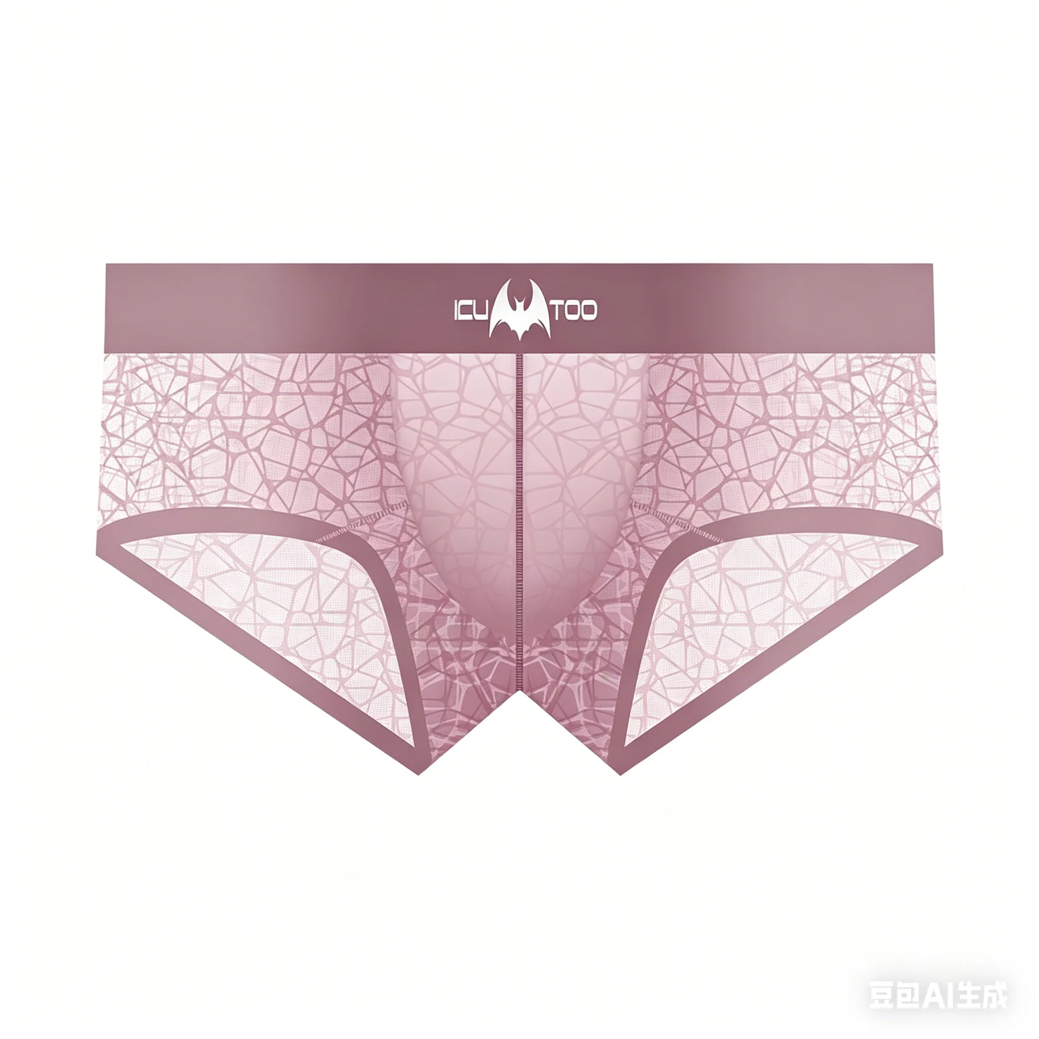 Men's Sheer Lace Boxer Briefs Mid Waist Antibacterial Comfort Sexy Underwear