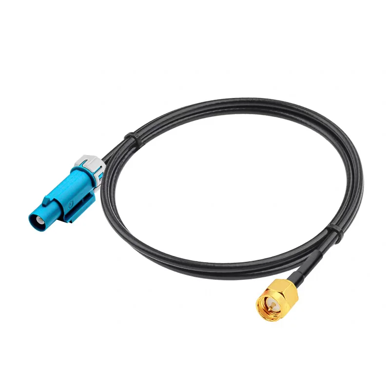 Waterproof FAKRA Z male to SMA male female angle RG174 extension cable car GPS antenna navigation coaxial pigtail cable 50 Ohm