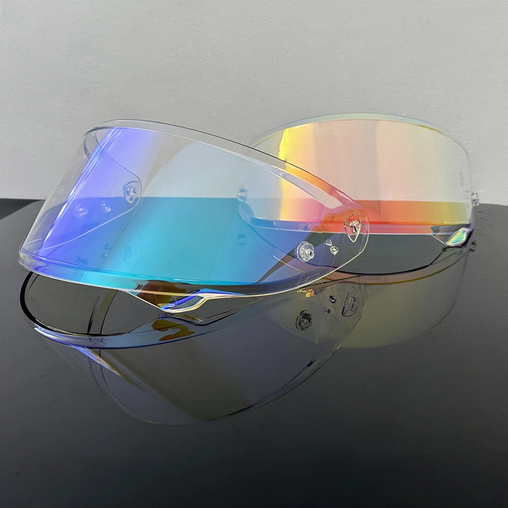 Motorcycle Full Face Helmet Shield Lens Replacement Deep tea Silver Anti-UV Lens Fit for HJC RPHA 12 HJ-42 RPHA-12 Helmet Visor view 2