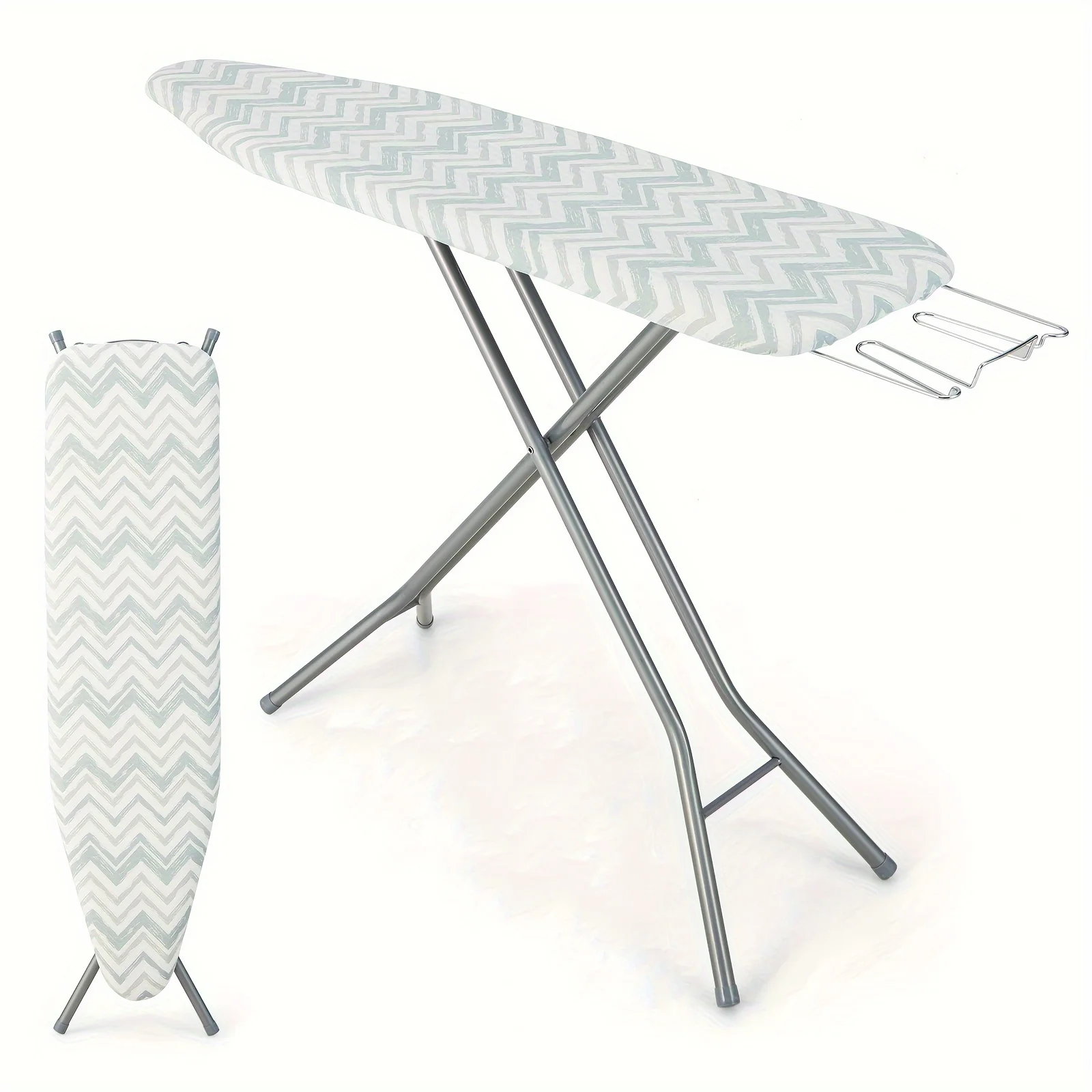 

Extra Large Foldable Ironing Board with Iron Rest and Bonus Cotton Cover - 60 x 15 Foldable Iron Table Hydrogen water generator