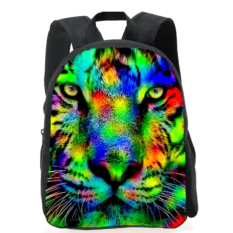 Pre school tiger pattern backpack, school classic children's backpack