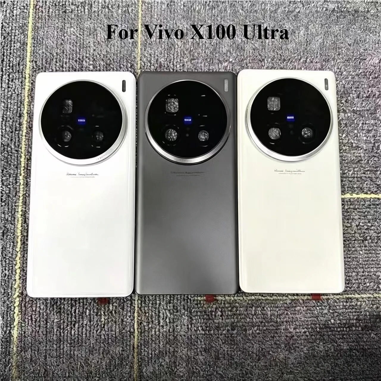 High quality For Vivo X100 Ultra Back Battery Cover Housing X100Ultra Rear Door housing + Camera Frame Glass Lens