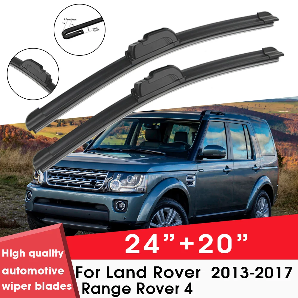 

Car Wiper Blade Blades For Land Rover Range Rover 4 2013-2017 24"+20" Windshield Windscreen Clean Rubber Cars Wipers